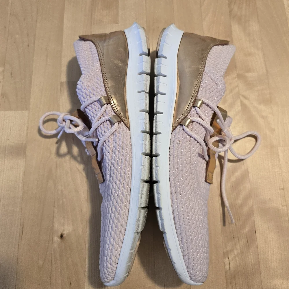 Cole Haan Slip On Sneakers Pink Rose Gold Size 9B